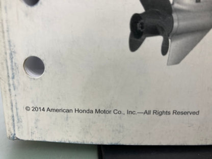 Honda 61ZY950E1 BF75DK3 BF90DK4 Shop Manual '14 Genuine