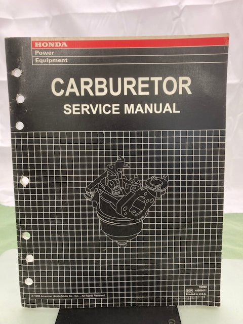 Honda TO068 Carburetor Service Manual '98 Genuine