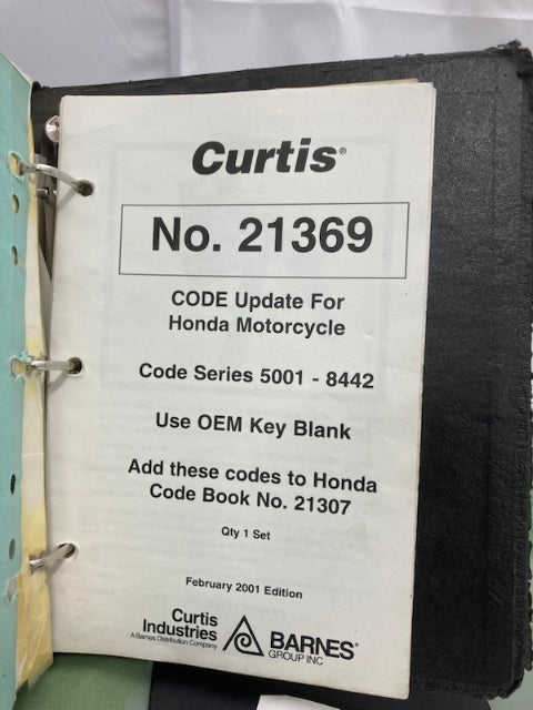 Curtis 70207 Key Blanks Cross Reference Guide & Code Book '00-'01 Genuine