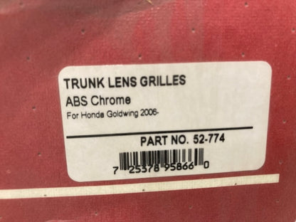 Show Chrome 52-774 Trunk Lens Grilles for Honda Goldwing New Genuine