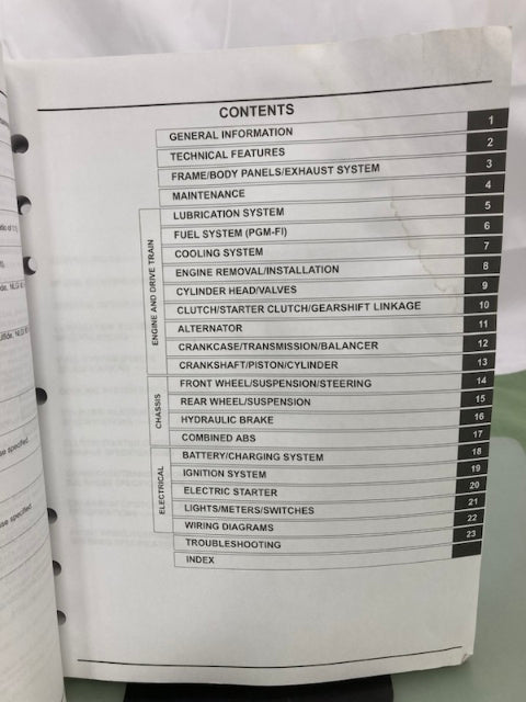Honda 61MFL06 CBR1000RR/RA/RS Service Manual '08-'16 Genuine