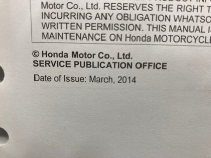 Honda 61MGC01 CB1100/A/SA Service Manual 2013-2014 Genuine
