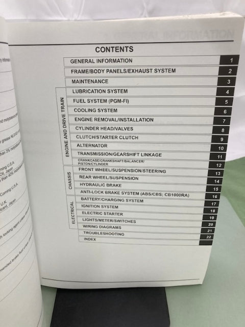 Honda 61MFN03 CB1000R Service Manual 2012-2016 Genuine