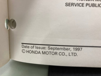 Honda 61MAT01 CBR1100XX Service Manual 1997-1998 Genuine