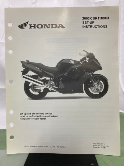 Honda 61MAT54 CBR1100XX Service Manual 1999-2003 Genuine