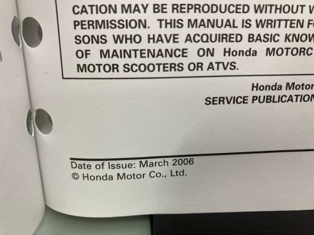 Honda 61MCZ05 CB900F 919 Service Manual 2002-2007 Genuine