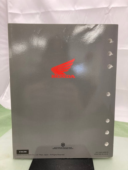 Honda 61MCZ05 CB900F 919 Service Manual 2002-2007 Genuine