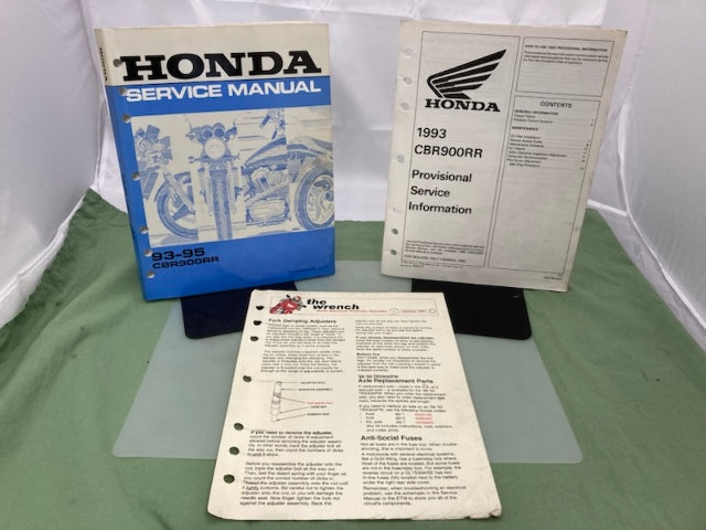 Honda 61MW002 CBR900RR Service Manual 1993-1995 Genuine