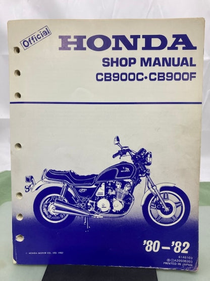 Honda 6146103 CB900C CB900F Shop Manual 1980-1982 Genuine