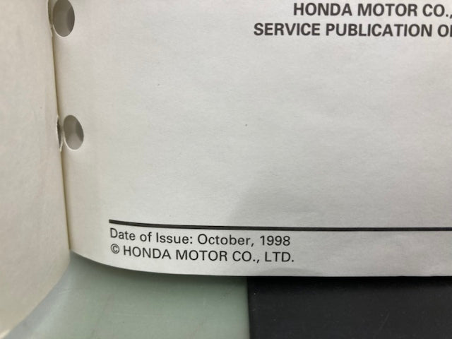 Honda 61MAS03 CBR900RR Service Manual 1996-1999 Genuine