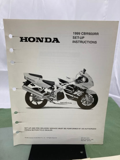 Honda 61MAS03 CBR900RR Service Manual 1996-1999 Genuine