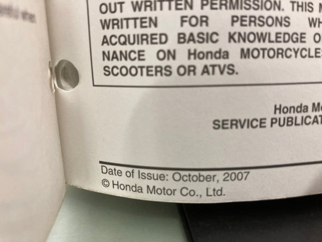 Honda 61MEA05 VTX1300C/R/S/T Service Manual 2003-2009 Genuine