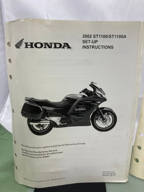 Honda 61MY311 ST1100 Service Manual '91-'02 with Addendum 61MY311-AH '03 Genuine