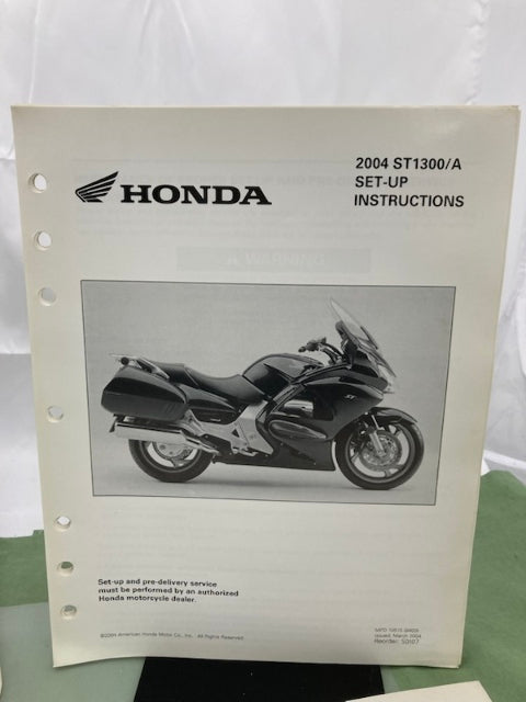 Honda 61MCS14 ST1300/A ST1300P/PA Service Manual 2003-2017 Genuine