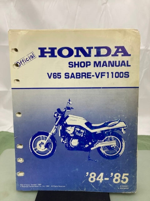 Honda 61MB301 V65 Sabre-VF1100S Shop Manual 1984-1985 Genuine