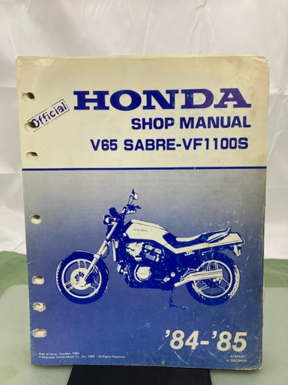 Honda 61MB301 V65 Sabre-VF1100S Shop Manual 1984-1985 Genuine