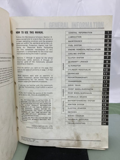 Honda 61MB403 V65 Magna-VF1100C Shop Manual 1983-1986 Genuine