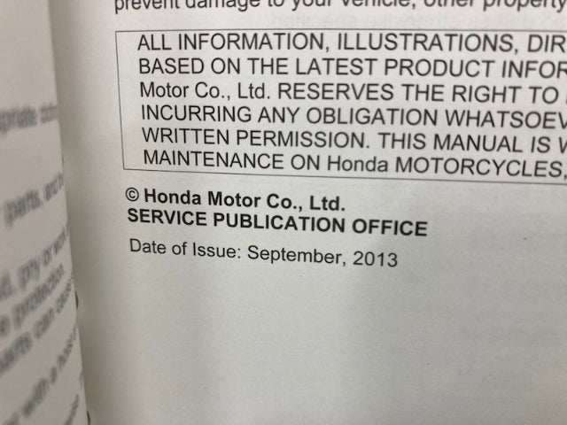 Honda 61HR400 TRX500FM1/FE1/FM2/FE2 Service Manual 2014 Genuine