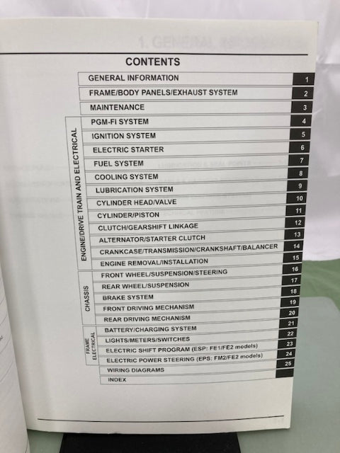 Honda 61HR400 TRX500FM1/FE1/FM2/FE2 Service Manual 2014 Genuine