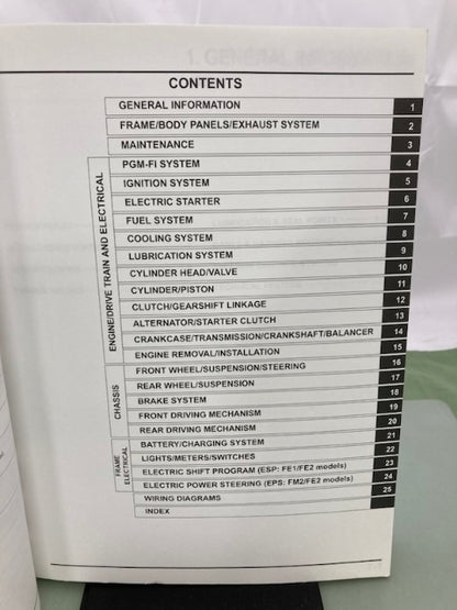 Honda 61HR400 TRX500FM1/FE1/FM2/FE2 Service Manual 2014 Genuine