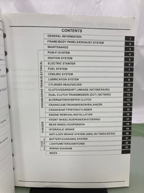 Honda 61MGS00 NC700X/XD Service Manual 2012 Genuine