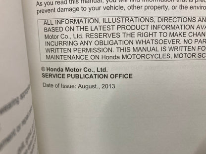 Honda 61K2600 GROM125 Service Manual 2014 Genuine