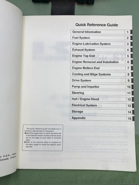 Kawasaki 99924-1164-51 JetSki ST Service Manual Supplement '93 Genuine