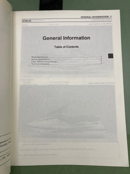 Kawasaki 99924-1174-51 JetSki SS/X4, SS/Xi Service Manual Supplement '93 Genuine