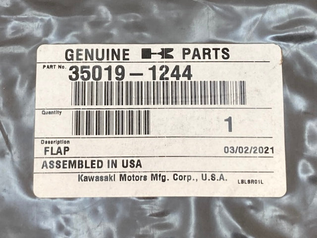 Kawasaki 35019-1244 Flap, Rear, Fender New Genuine