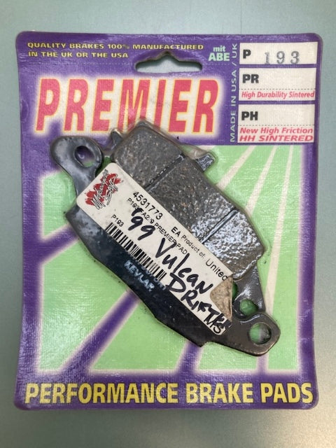 Premier P193 Brake Pad Set New Genuine