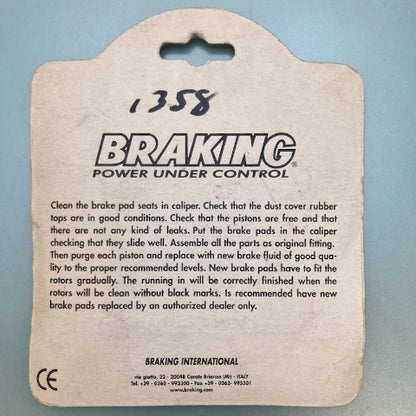 Braking 827 CM55 Brake Pad Set, Asbestos Free New Genuine