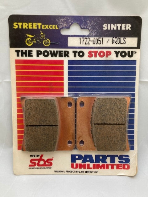 Parts Unlimited 1722-0051 Brake Pad Set, Sinter SBS 620LS New Genuine
