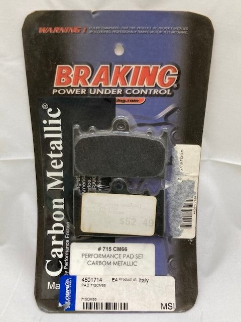 Braking 715 CM66 Brake Pad Set, Carbon Metallic New Genuine