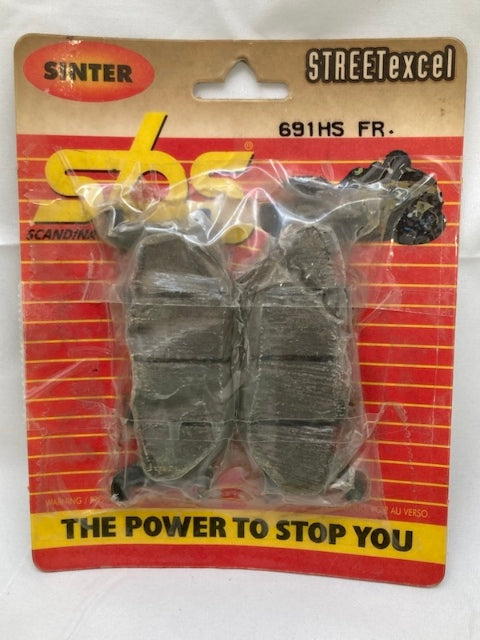 SBS 691HS Street Brake Pad Set, Sinter New Genuine