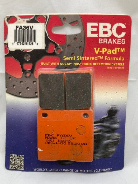 EBC Brakes FA36V Brake Pad Set, Semi Sintered Formula New Genuine