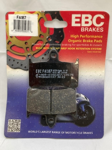 EBC Brakes FA187 Brake Pad Set, Organic New Genuine