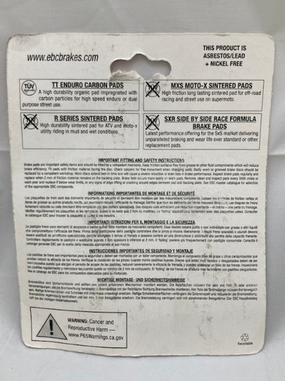 EBC Brakes FA135X Brake Pad Set, Off Road New Genuine