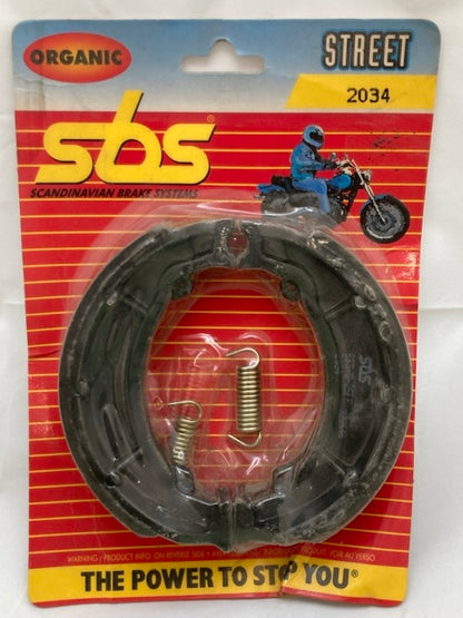 SBS 2034 Organic Brake Pad Set, Asbestos Free Street New Genuine