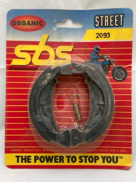 SBS 2093 Organic Brake Pad Set, Asbestos Free Street New Genuine