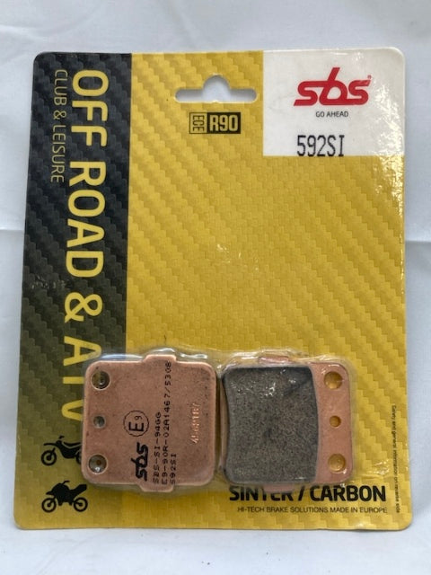SBS 592SI Off Road & ATV Brake Pad Set, Sinter/Carbon New Genuine