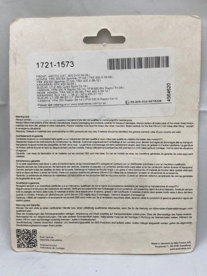 SBS 592SI Off Road & ATV Brake Pad Set, Sinter/Carbon New Genuine