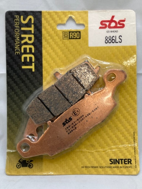 SBS 886LS Street Brake Pad Set, Sinter New Genuine