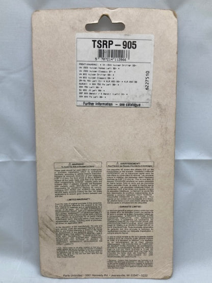 Parts Unlimited TSRP-905 Tuf Stop Brake Pad Set New Genuine