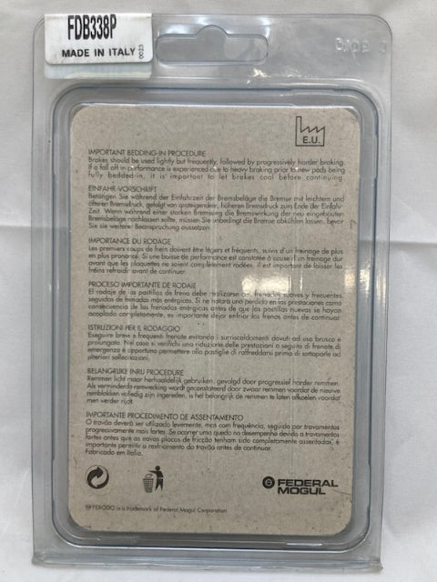 Ferodo FDB338P Platinum Brake Pad Set New Genuine