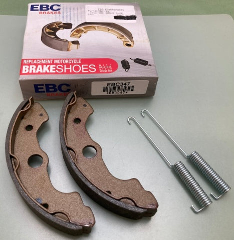 EBC EBC347 Replacement Motorcycle Brake Shoes w/ Spring Set New Genuine