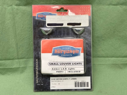 Kuryakyn 604763 LED Louver Lights  1" Amber New Genuine
