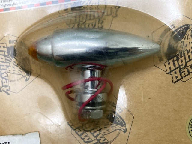 Highway Hawk 68-5005 Bullet Light Tech Glide Amber New Genuine