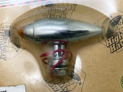 Highway Hawk 68-5005 Bullet Light Tech Glide Amber New Genuine