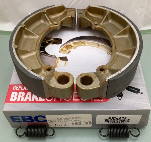 EBC EBC343 Replacement MC Brake Shoe Set, Original Style Spring Set New Genuine
