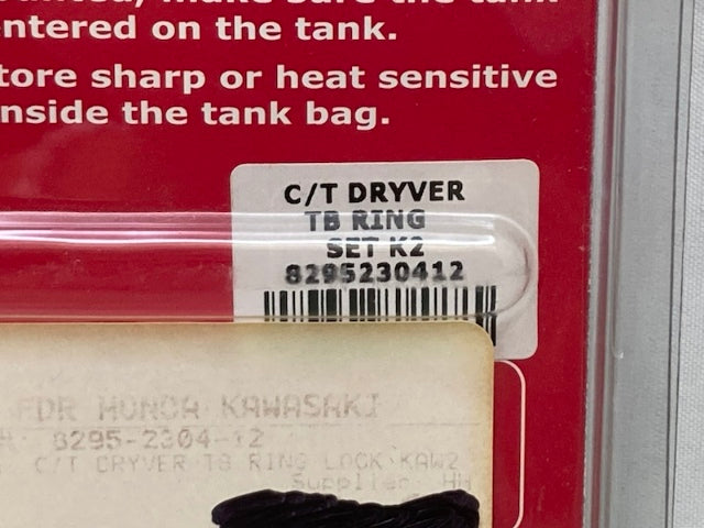 Cortech 8295230412 Dryver Tank Bag Ring Set K2 New Genuine